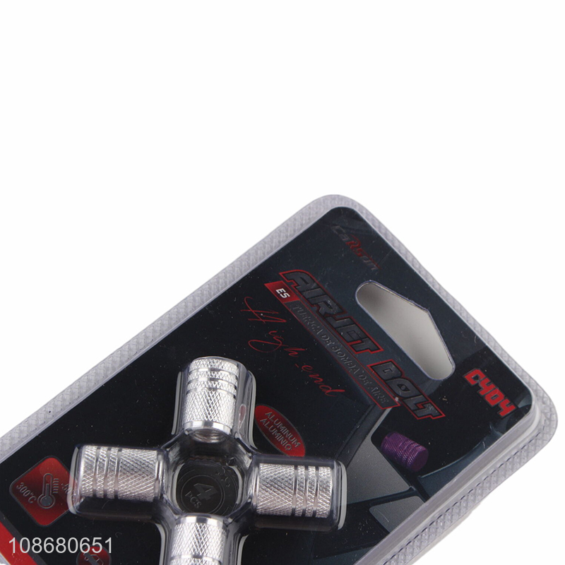 China wholesale aluminum alloy auto parts tire valve cap