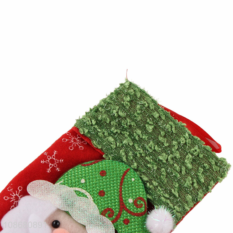 Hot selling christmas decoration gifts storage christmas stocking wholesale