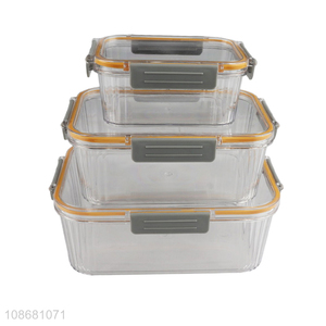 High quality microwave safe food grade bpa free plastic bento lunch box set