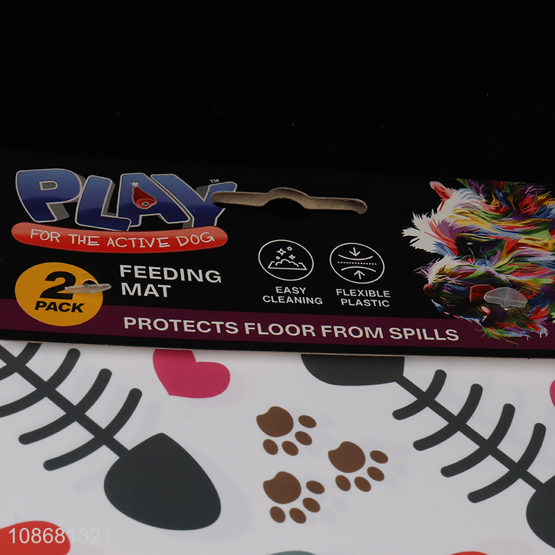 Custom logo waterproof easy to clean pvc placemat for home and kitchen