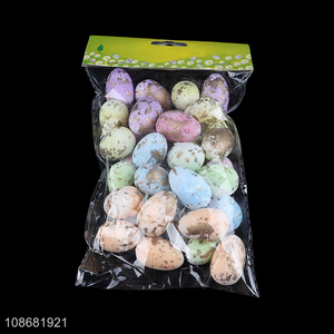 Hot selling 36pcs artificial bird eggs foam Easter eggs for decor