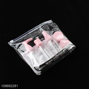 Top products 6pcs portable plastic empty bottle travel kit for sale