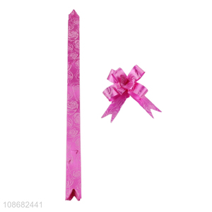 Latest products gifts box packaging pull bow pull flower <em>ribbon</em>