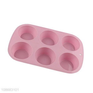 Good quality 6-cavity <em>silicone</em> <em>cake</em> <em>mold</em> bpa free baking <em>mold</em> for chocolate