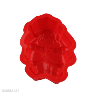 Wholesale Christmas Santa Claus shaped <em>silicone</em> <em>cake</em> <em>mold</em> <em>silicone</em> fondant <em>mold</em>