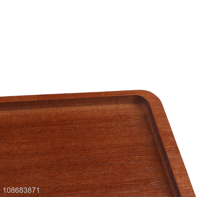 Wholesale rectangular bamboo serving tray steak snacks bread serving tray