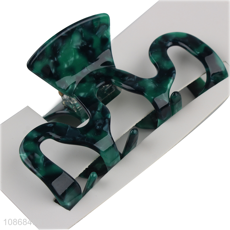 Online wholesale new style cellulose acetate hair claw clip for girls
