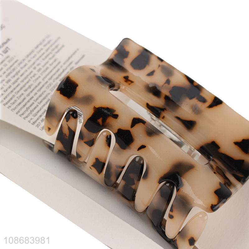 Wholesale women hair claw clips cellulose acetate aesthetic hair clips