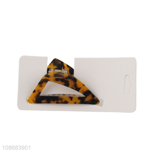 Factory price tortoise shell geomtric plastic hair <em>claw</em> <em>clip</em> for women
