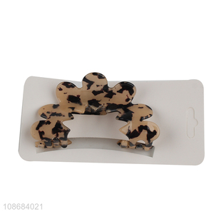 China wholesale tortoise shell plastic hair <em>claw</em> <em>clip</em> hair accessories