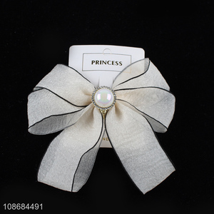 Low price fashion women hair accessories bow <em>hairpin</em> hair clips