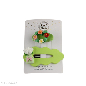 Best selling cartoon 2pcs hairpin <em>hair</em> <em>accessories</em> for <em>girls</em>