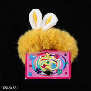 China products plush yellow girls hair ring hair rope for hair accessories