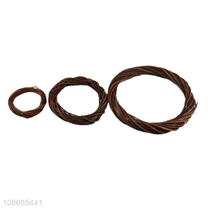 Hot selling 3pcs rustic Christmas wicker <em>wreaths</em> for front door decoration