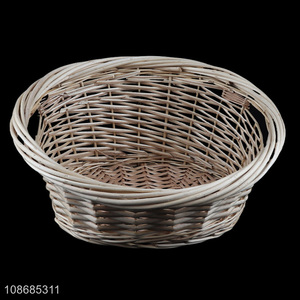 Wholesale 4pcs multipurpose woven wicker storage basket for vegetable fruit