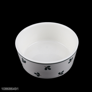 Online wholesale leaft pattern ceramic <em>bowl</em> porcelain soup <em>bowl</em>