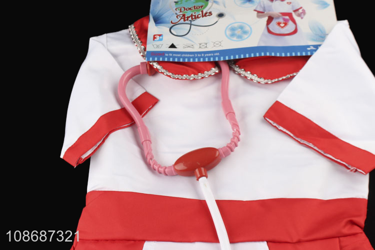 Hot selling kids nurse costumes set nurse scrubs set for boys girls