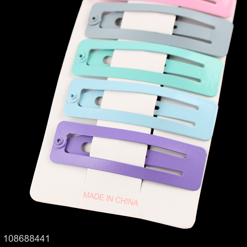 Wholesale paint spraying BB hair barrettes non-slip no damage hair clips