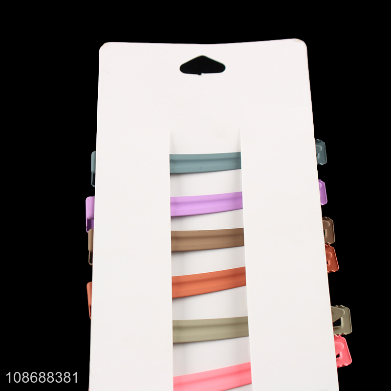 Wholesale candy-colored metal alligator hair clips women hair accessories