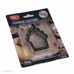 New arrival ice-cream shape stainless steel baking cookies cutter cutter mould