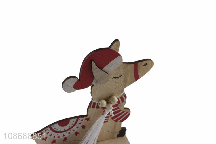 Online wholesale wooden Christmas figurine statue tabletop Xmas decorations