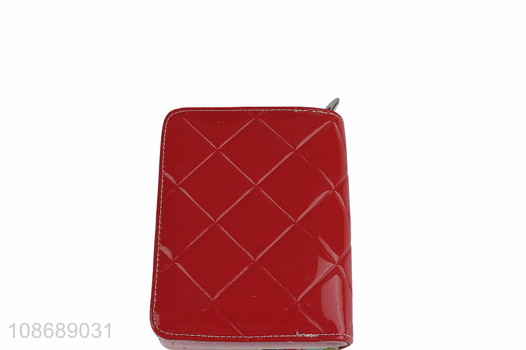 China factory cartoon girls portable wallet short zipper coin purse