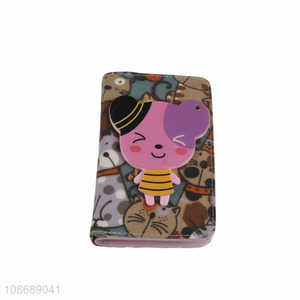 Good selling cartoon zipper wallet coin purse with mirror