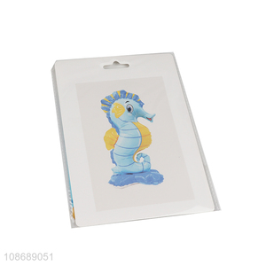 China products seahorse shape party decoration aluminum foil <em>balloon</em> for sale