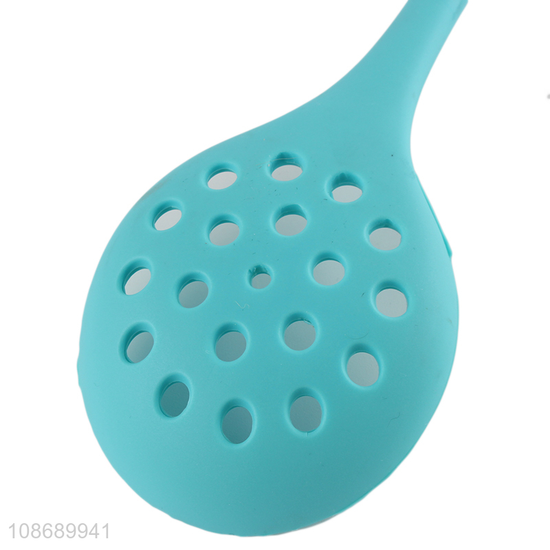 Online wholesale kitchen utensils silicone slotted ladle spoon for home