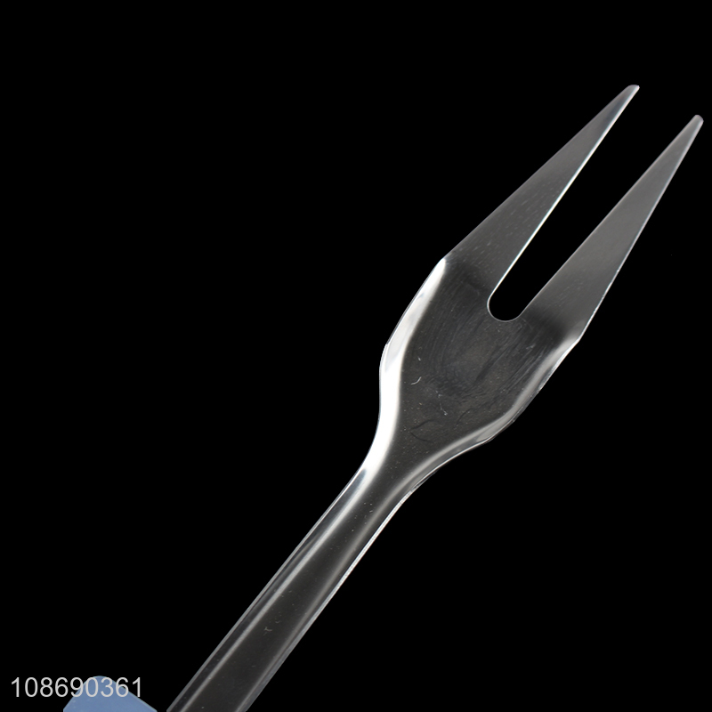 Hot sale stainless steel tableware fork meat fork with pp handle