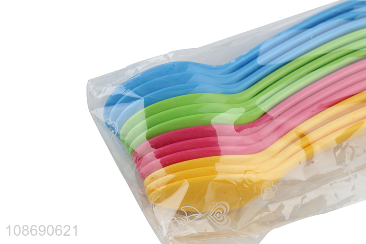 Wholesale 12pcs plastic spoon set for ice cream spoon dessert taster