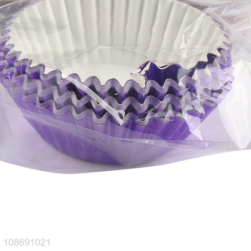 New product 50pcs disposable foil cupcake cups paper baking cups