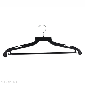Whlesale durable anti-slip multipurpose plastic clothes hanger for laundry