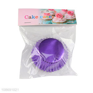 New product 50pcs disposable foil cupcake cups paper baking cups