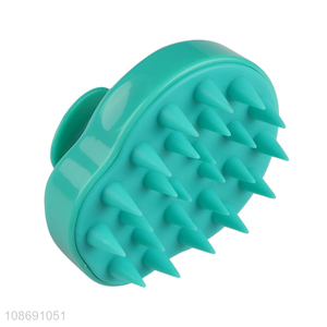Hot selling silicone scalp massager shampoo brush with soft bristles