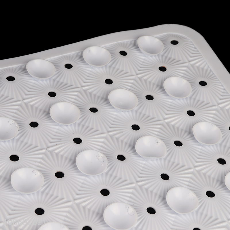Hot sale seashell printed non-slip pvc bath mat for bathroom