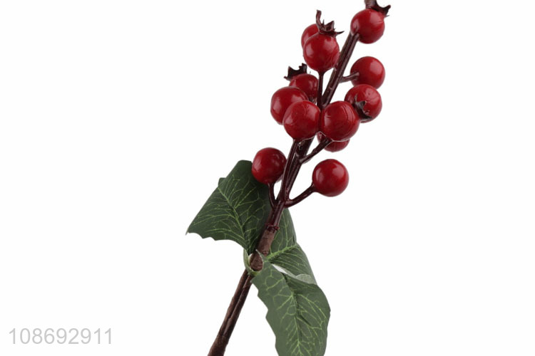 Popular products artificial red berries christmas fecoration picks