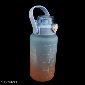 China wholesale portable large capacity water bottle drinking bottle with handle