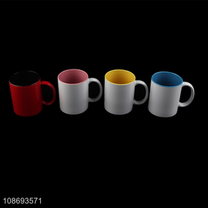 Hot sale sublimation mugs ceramic mugs latte cups with handle