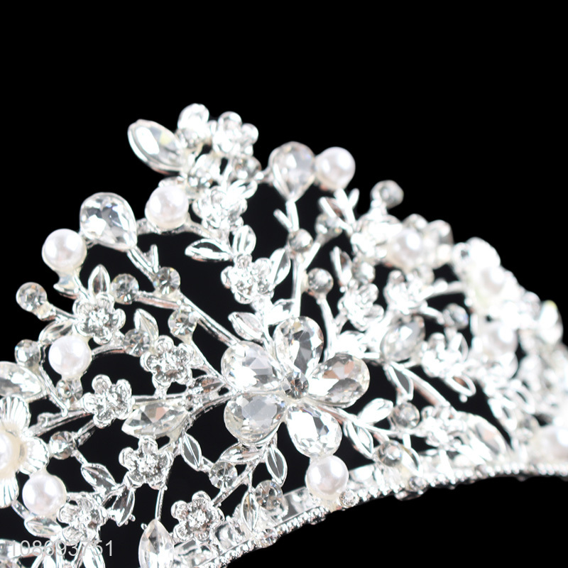 China supplier fashion women hair accessories wedding bridal crown for sale