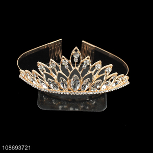 Best sale women hair accessories <em>wedding</em> bridal crown hair <em>decoration</em> wholesale