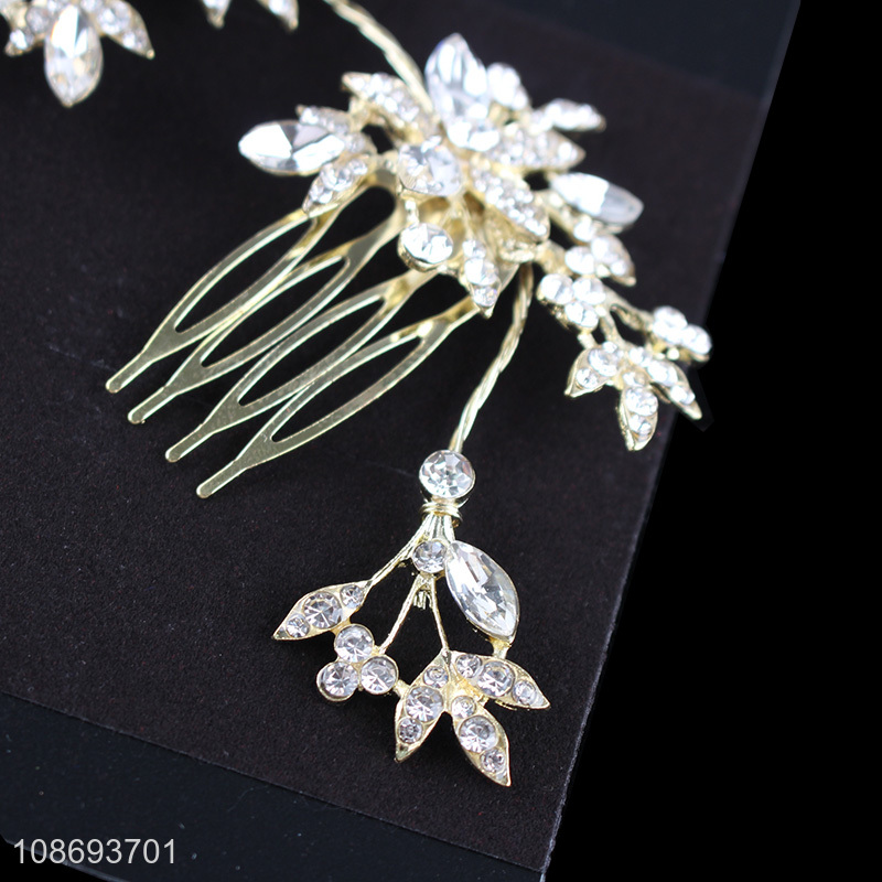 Good selling women fashion flower hair clip bridal hair accessories wholesale