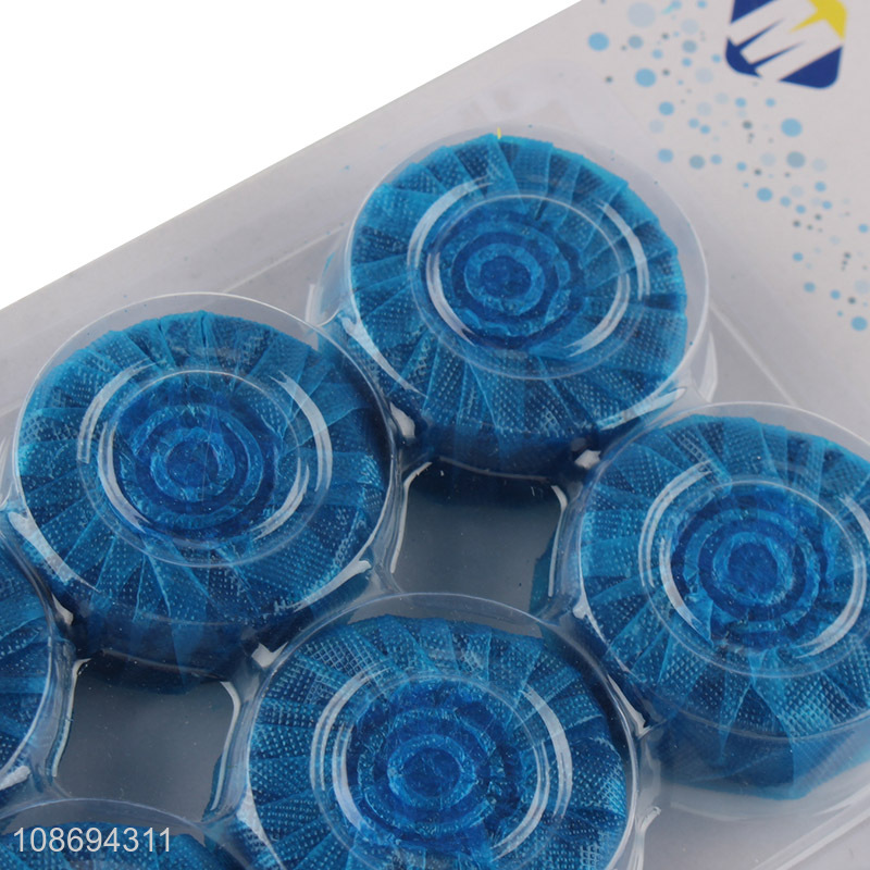 Wholesale 6pcs blue toilet blocks household toilet bowl cleaners