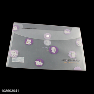 Hot selling plastic <em>envelope</em> file bag document pouch office supplies