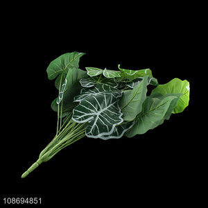 Hot sale natural simulation <em>green</em> leaf <em>plants</em> fake <em>plants</em> for indoor decoration