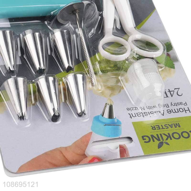 Hot sale cake decorating tool set pastry bag piping tips scissors set