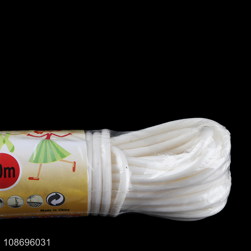 New arrival white 20m windproof outdoor hanging laundry line clothesline for sale