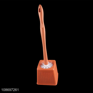 Factory supply bathroom toilet cleaner brush and holder set