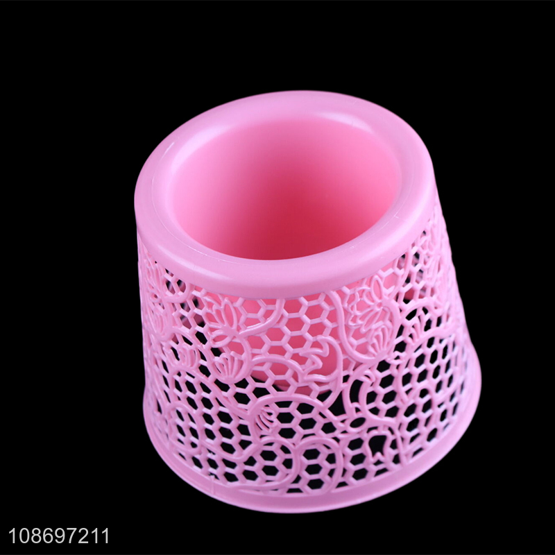Popular product reusable plastic toilet bowl brush and holder set