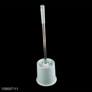 Factory supply ceramic toilet <em>bowl</em> cleaner brush and holder set